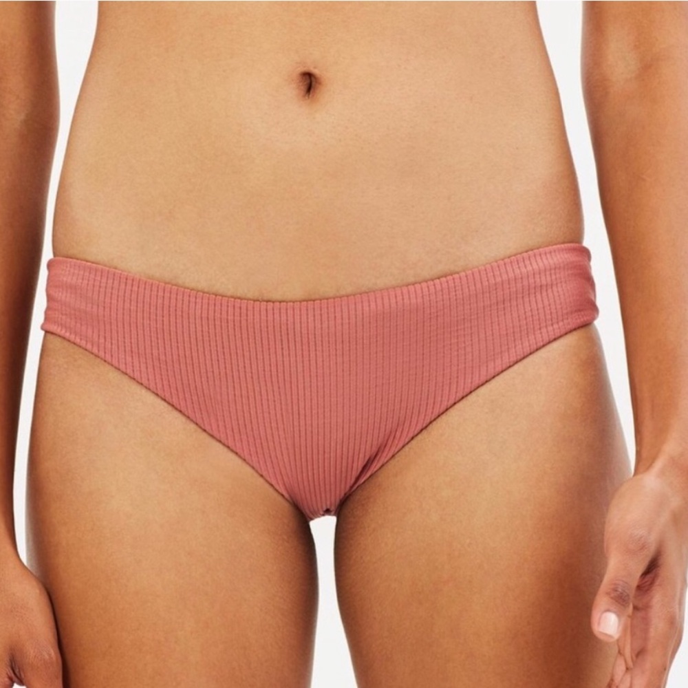 Acacia Makai Bikini Bottoms in Lipstick Cord